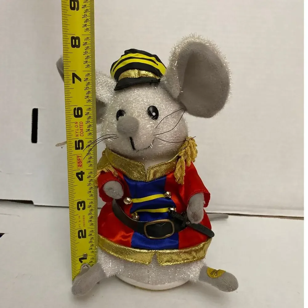 Vintage Gemmy Christmas Toy Soldier Singing and Dancing Mouse
